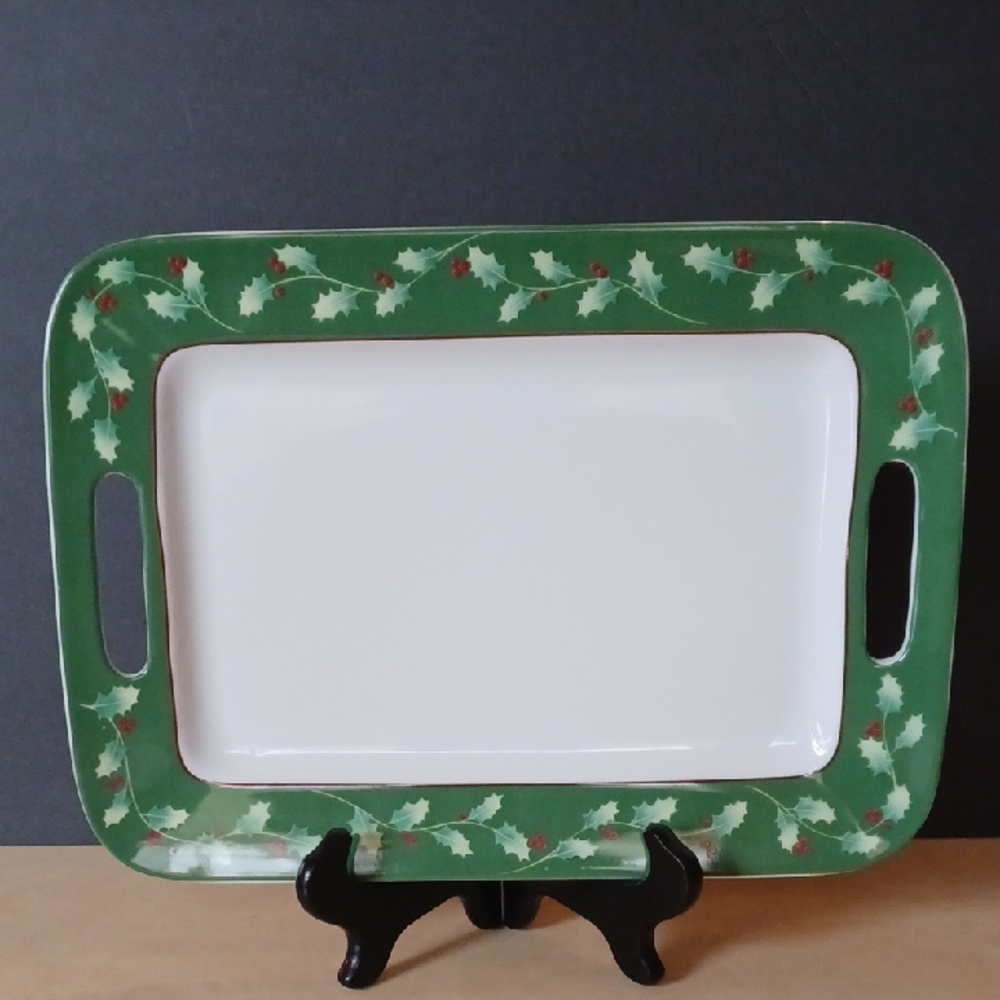 Happy Holly Days Festive Serving Dish